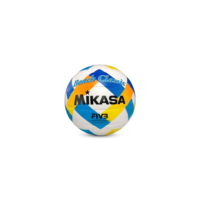BOLA DE VOLEI DE PRAIA BV543C-VXA-Y BRANCO AMARELO E AZUL COSTURADO MIKASA (Substituição VXS-SD)