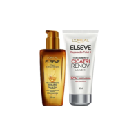 ELSEVE Kit Óleo Extraordinário L'Oréal Paris + Leave-In De Tratamento Cicatri Renov L'Oréal Paris
