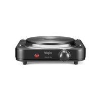 Elgin, Fogão Elétrico Portátil Cooktop de Mesa, 1 Boca, 5 opções de temperatura, 1000W, Preto, 110V