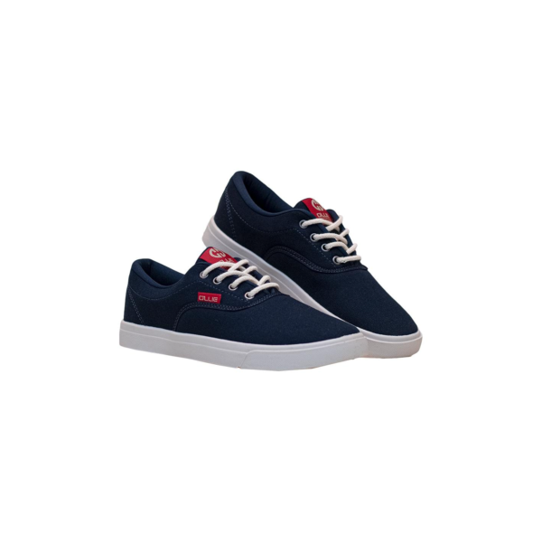 Tênis Casual Preto Cadarço Curto | Ollie Azul