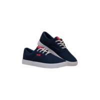 Tênis Casual Preto Cadarço Curto | Ollie Azul