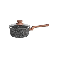 Euro Home - Panela 18 cm de Alumínio com Antiaderente ColorStone Wooden - ALU8457-WD