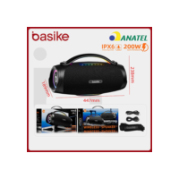 Basike alto-falante bluetooth 5.4 sem fio 200w Caixa Subwoofer Som Estéreo De Alta Fidelidade Party Ipx6，RAD180