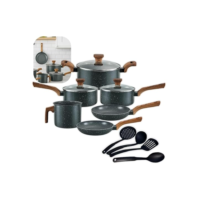 Jogo De Panelas Pratic Cook Granito Indução Mimo Style Cerâmica 10 Peças