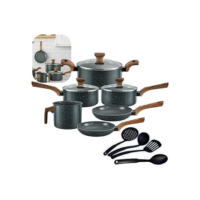 Jogo De Panelas Pratic Cook Granito Indução Mimo Style Cerâmica 10 Peças