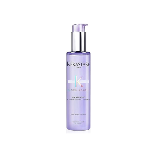 Kérastase Leave-in Blond Absolu Sérum Cicaplasme, Cabelos loiros, descoloridos, Hidratação, restauração, proteção térmica, Ácido Hialurônico, Flor de Edelweiss, 150 ml