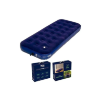 Colchão Inflavel Solteiro Multiuso Mor C/ Inflador Embutido + Kit Reparo