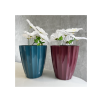 Vaso Para Planta Plástico, injetado. Estilo Cachepô Cacau 29x125x125 Leven Artes