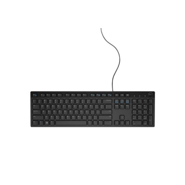 Teclado Multimídia Dell, ABNT2, Preto - KB216
