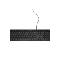 Teclado Multimídia Dell, ABNT2, Preto - KB216