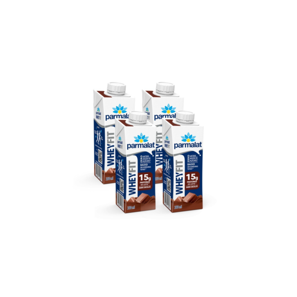 Parmalat Wheyfit Chocolate 250ml - 15g de Proteína x 4