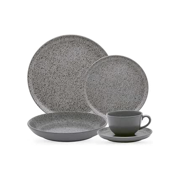 Aparelho de Jantar e Chá 20 Peças Oxford Flat Gray