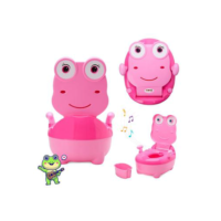 Troninho Infantil Musical Penico Sapinho Rosa - Replay Kids