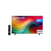 Smart TV 50" 4K LCD LED NanoCell LG 50NANO80TSA WebOS 24 Processador α5 Ger7 Wi-Fi e Bluetooth com Alexa 3 HDMI 2 USB