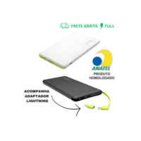 CARREGADOR PORTÁTIL POWER BANK UNIVERSAL 10.000MAH E 5.000MAH