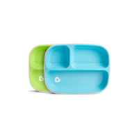 Conjunto de Pratos, Munchkin, Azul/Verde