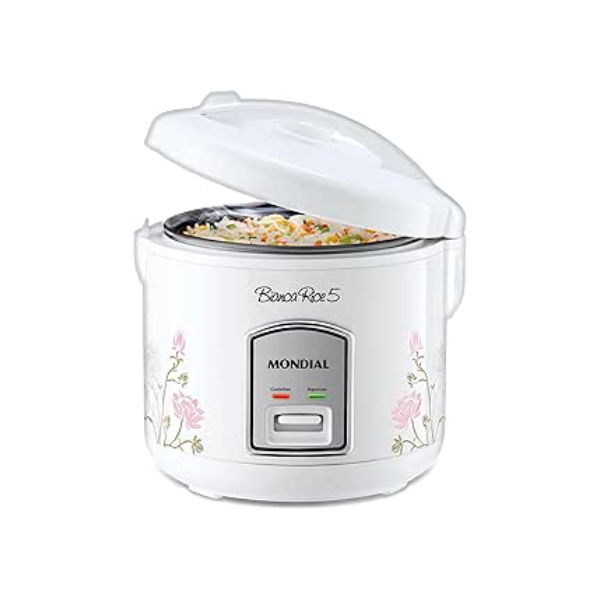Panela De Arroz Bianca Rice 5, Mondial, Branco, 400W, 220V - NPE-05-5X