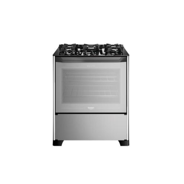 Fogão 5 bocas Dako Magister Style com Mesa de Vidro e Tripla Chama - Bivolt