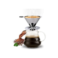 Coador Filtro De Café 103 Inox Peneira Aço Sem Uso De Papel Onyon