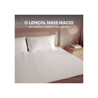 Jogo de Lençol 3 peças 500 Fios Cama Solteiro Casal Queen King Micro Percal Penteado e Acetinado