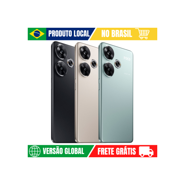 Celular Xiaomi POCO F6 5G | Câmera 50MP , Processador Qualcomm SM8635 Snapdragon 8s Gen 3 (4 nm),  Bateria 5000mah, Carregamento 120W , Versão Global , Envio do Brasil