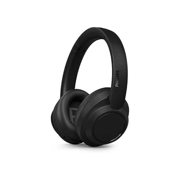 PHILIPS, Headphone Bluetooth, TAH6509BK/00, Com Cancelamento de Ruído Ativo ANC, Até 70 horas de bateria, Preto