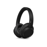 PHILIPS, Headphone Bluetooth, TAH6509BK/00, Com Cancelamento de Ruído Ativo ANC, Até 70 horas de bateria, Preto