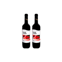 Kit 2 Vinho Granja Tonatto Tinto Suave Cooler Morango 750 Ml