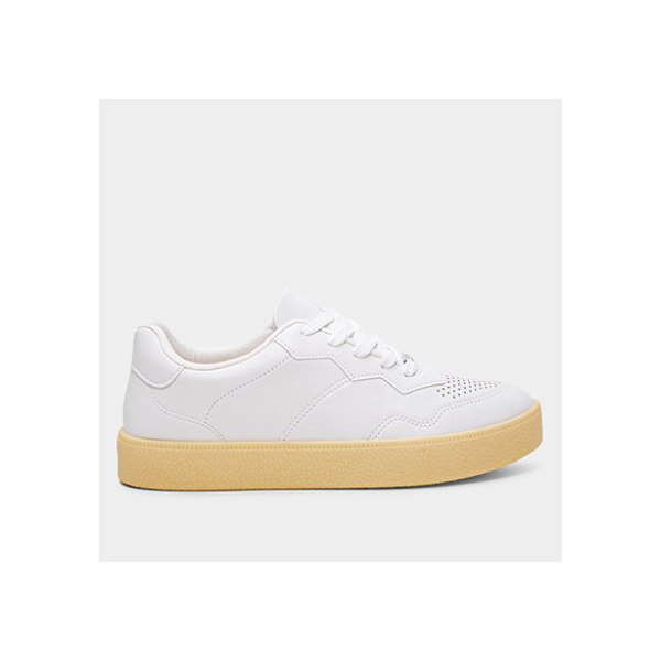 Tênis Vizzano Básico Feminino - Branco+Amarelo