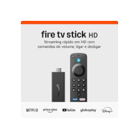 Fire TV Stick HD (Geração mais recente) | Com controle remoto por voz com Alexa (inclui comandos de TV), controles de casa inteligente e streaming em HD
