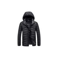jaqueta Puffer Matelassê Masculina Capuz Removivel