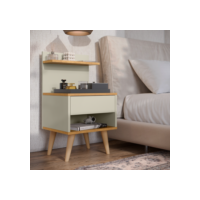 Mesa De Cabeceira Estilo Retro Quarto Sleep