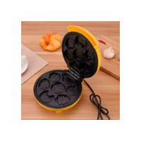 Maquina Mini Cake De Fazer Bolinhos Waffles Cor Amarelo 110V OU 220V