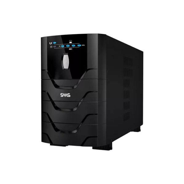No break SMS Power Vision Upv 3000 Bi 27737 3000VA entrada de 115V - 127V / 220V e saída de 115V preto