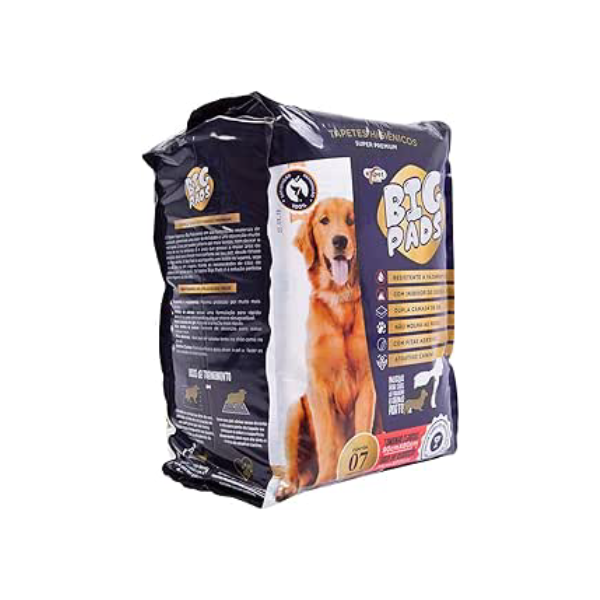 Big Pads Tapete Higiênico 07 Unidades Para Cães 07 Unidades