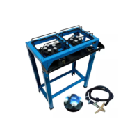 Fogão Industrial 2 Bocas Jr Alta Pressão Registro Mangueira