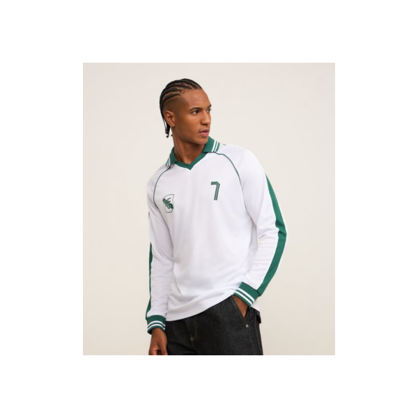 Camisa Polo Esportiva em Tecnologia Dry com Estampa Localizada Branco