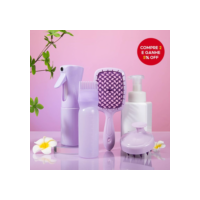 Conjunto De Cuidados Capilares De 4 Peças : Pente De Cabelo + Frasco De Spray De Alta Pressão De 200 Ml Tintura Oco