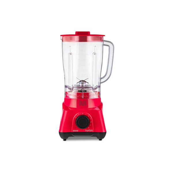 Liquidificador Turbo Vermelho 2,3L 3 Velocidades 800W Multi Home - LQ793