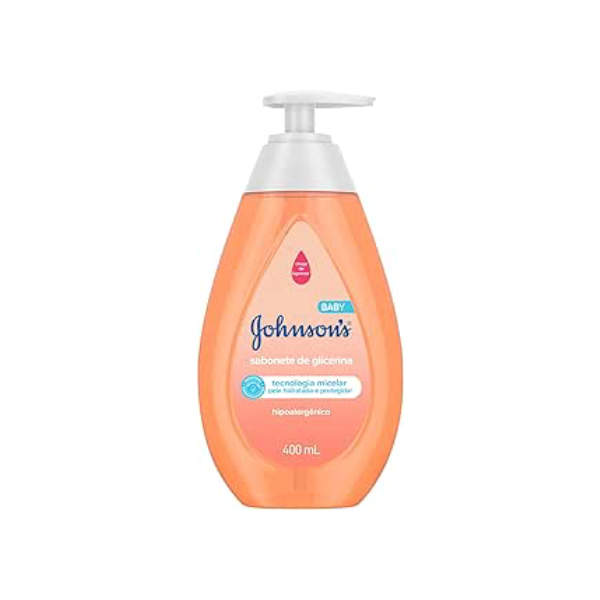 Sabonete Líquido Glicerina Da Cabeça Aos Pés Johnson's Baby, 400ml