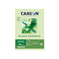 Bloco Desenho Branco A4 200g/m², Canson, 66667045, 20 Folhas