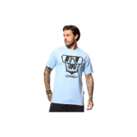 Oakley Camiseta Masc Oakley Glass Graphic Tee Stonewash Blue