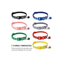 Coleira Ajustável para Cães e Gatos com Guizo – 7 Cores, Nylon Leve e Seguro, Para Raças Pequenas
