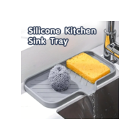 Tapete De Torneira De Silicone Para Pia De Cozinha Almofada De Dreno De Esponja Sink SplashDrying Bandeja de armazenamento de bancada Saboneteira