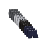 Kit Com 12 Cuecas Boxer Masculina Sem Costura Polo Wear