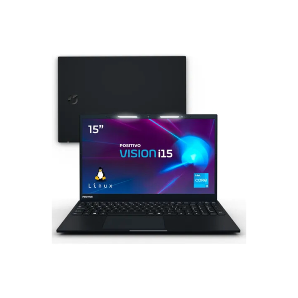 Notebook Positivo Vision Intel Core i3 8gb RAM 256gb Ssd Tela 15.6" Full Hd Linux - Preto