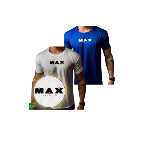 Kit 2 Camisa Dry Fit  Masculina - ESTAMPAS E COR ALETORIOS -  Academia Corrida CrossFit Treinos Intensos