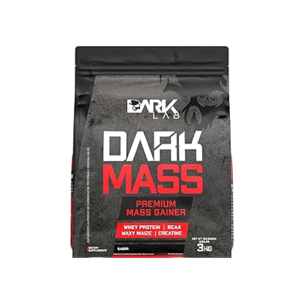 Hipercalórico Dark Mass Dark Lab, 3kg, Chocolate, Ganho de Massa