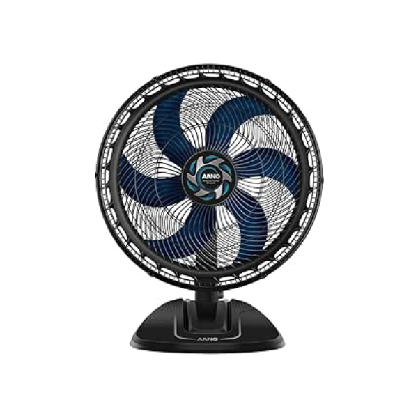 Ventilador de Mesa Arno Xtreme Force Breeze 50cm VB50, 126W, 6 Pás, 3 Velocidades, Oscilação 80º, Power Zone, Modo Sono Tranquilo, Grade Chevron Zone, 110V