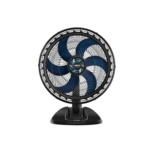 Ventilador de Mesa Arno Xtreme Force Breeze 50cm VB50, 126W, 6 Pás, 3 Velocidades, Oscilação 80º, Power Zone, Modo Sono Tranquilo, Grade Chevron Zone, 110V